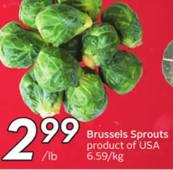 Sobeys Brussels sprouts offer