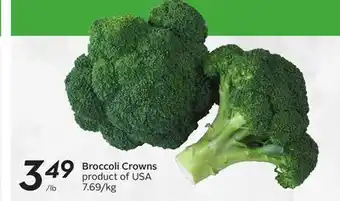 Sobeys Broccoli crowns offer