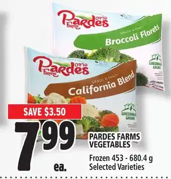 Metro Pardes farms vegetables offer