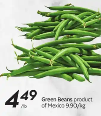 Sobeys Green beans offer