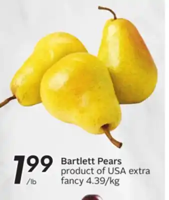 Sobeys Bartlett pears offer
