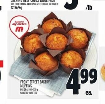 Metro Front Street Bakery Muffins offer