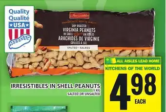 Food Basics Irresistibles in shell peanuts offer
