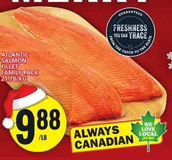 Food Basics Atlantic salmon fillet offer