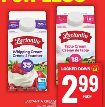 Food Basics Lactantia cream offer