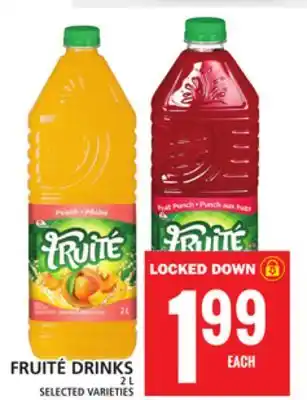 Food Basics Fruité drinks offer
