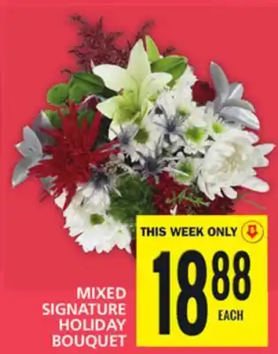 Food Basics Mixed signature holiday bouquet offer