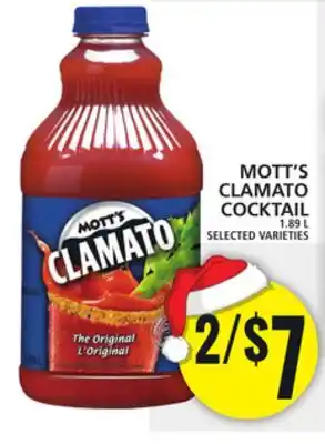 Food Basics Mott's clamato cocktail offer