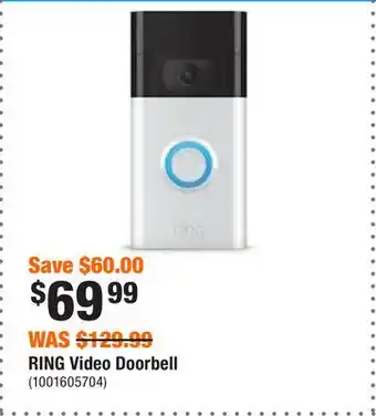 Home Depot Ring video doorbell offer