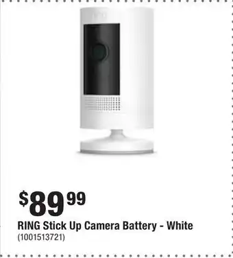 Home Depot Ring stick up camera battery - white offer