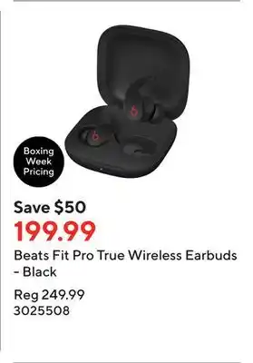 Staples Beats fit pro true wireless earbuds - black offer