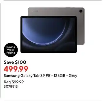 Staples Samsung galaxy tab s9 fe - 128gb - grey offer