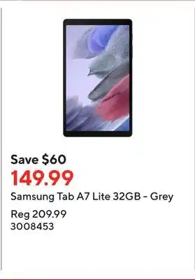 Staples Samsung tab a7 lite 32gb - grey offer