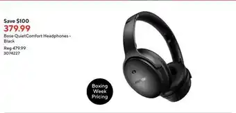 Staples Bose quietcomfort headphones - black offer