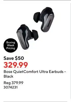 Staples Bose quietcomfort ultra earbuds - black offer