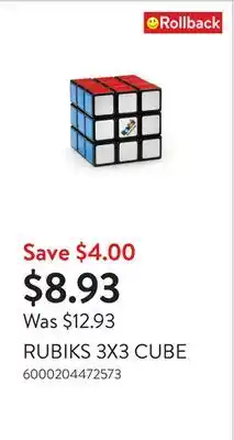 Walmart Rubiks 3x3 cube offer