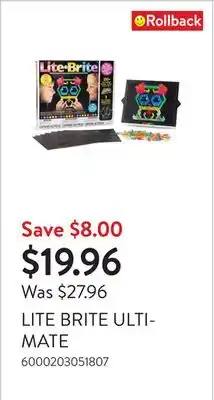 Walmart Lite brite ultimate offer