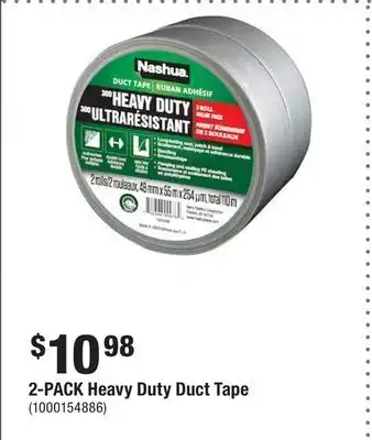 Home Depot 2-pack heavy duty duct tape offer