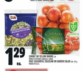 Metro Carrot or Yellow Onions offer