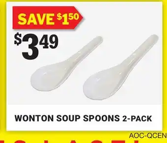 M & M Food Market Wonton soup spoons 2-pack offer