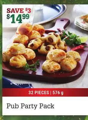 M & M Food Market Pub party pack offer