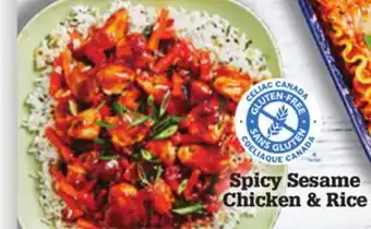 M & M Food Market Spicy sesame chicken & rice offer