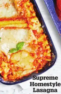 M & M Food Market Supreme homestyle lasagna offer