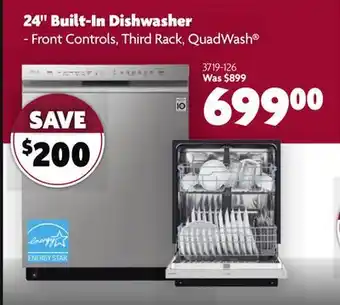 Home Hardware 24 built-in dishwasher offer
