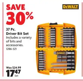 Home Hardware 37 pc. driver bit set offer