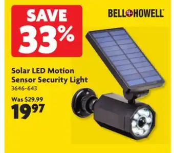 Home Hardware Solar led motion sensor security light offer