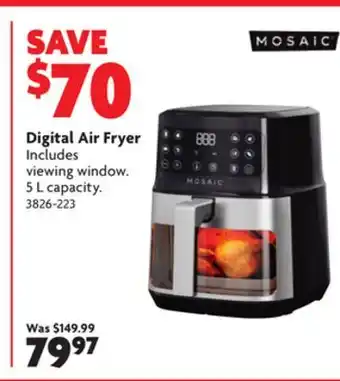 Home Hardware Digital air fryer offer