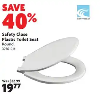 Home Hardware Safety close plastic toilet seat offer