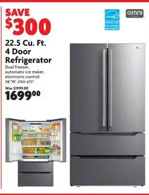 Home Hardware 22.5 cu. ft. 4 door refrigerator offer