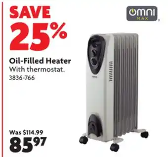 Home Hardware Oil-filled heater offer