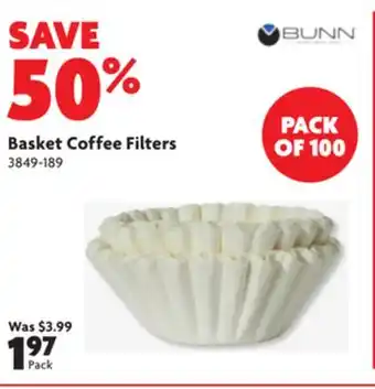 Home Hardware Basket coffee filters offer