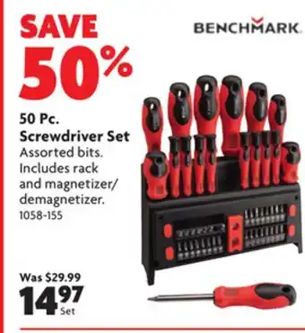 Home Hardware 50 pc. screwdriver set offer