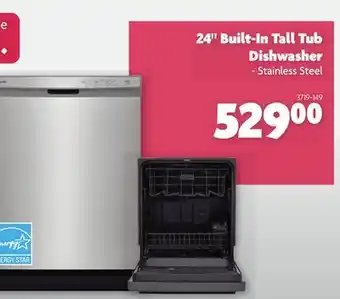 Home Hardware 24 built-in tall tub dishwasher - stainless steel offer