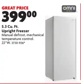 Home Hardware 5.3 cu. ft. upright freezer offer
