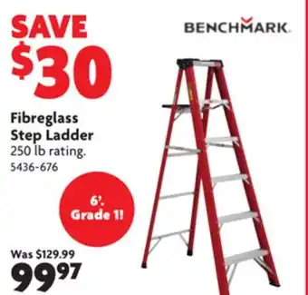 Home Hardware Fibreglass step ladder offer