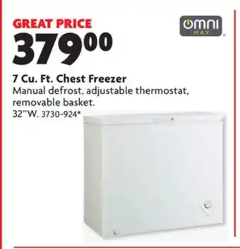 Home Hardware 7 cu. ft. chest freezer offer