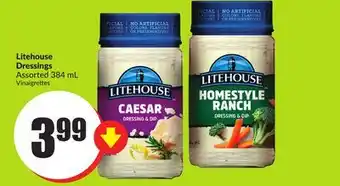 FreshCo Litehouse dressing assorted 384 ml offer