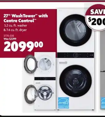 Home Hardware 27 washtower with center control offer