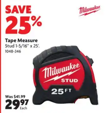 Home Hardware Tape measure offer