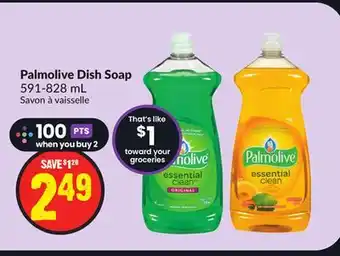 FreshCo Palmolive dish soap 591-828 ml offer