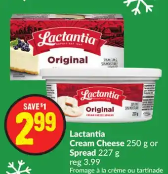 FreshCo Lactantia cream cheese 250 g offer