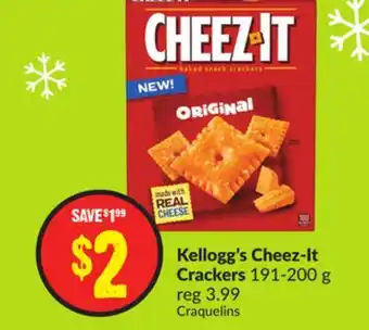 FreshCo Kellogg's cheez-it crackers 191-200 g offer