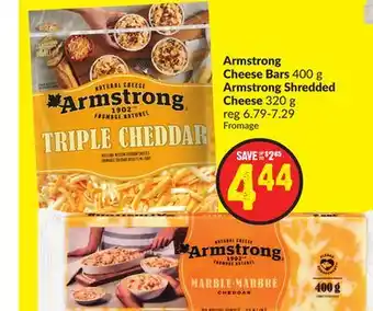 FreshCo Armstrong cheese bars 400 g armstrong shreds 320 g offer