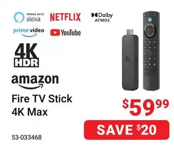 Visions Electronics Amazon fire tv stick 4k max offer