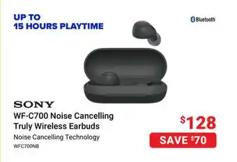 Visions Electronics Sony wf-c700 noise cancelling truly wireless earbuds offer