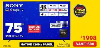 Visions Electronics Native 120hz panel offer